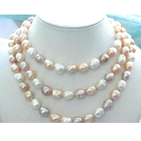Jewelry - All Natural Baroque Freshwater Pearl Necklace NWT